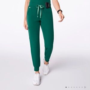 Green zamara jogger scrub bottoms